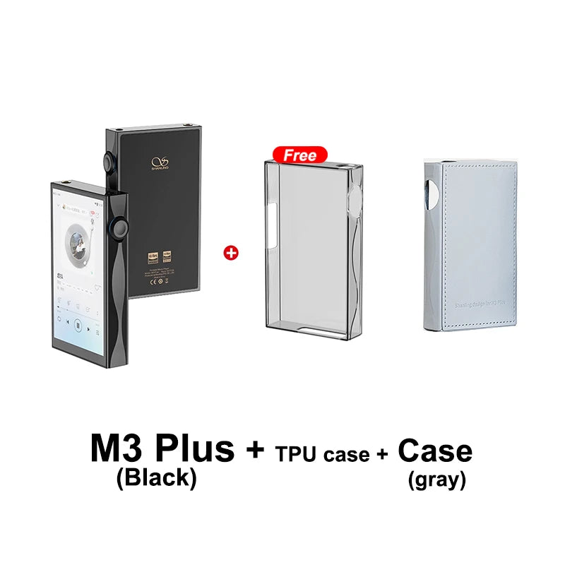 SHANLING M3 Plus HiFi Portable Music Player USB DAC AMP Open Android 13 Hi-Res Audio MP3 DSD512 PCM768 Bluetooth LDAC WiFi