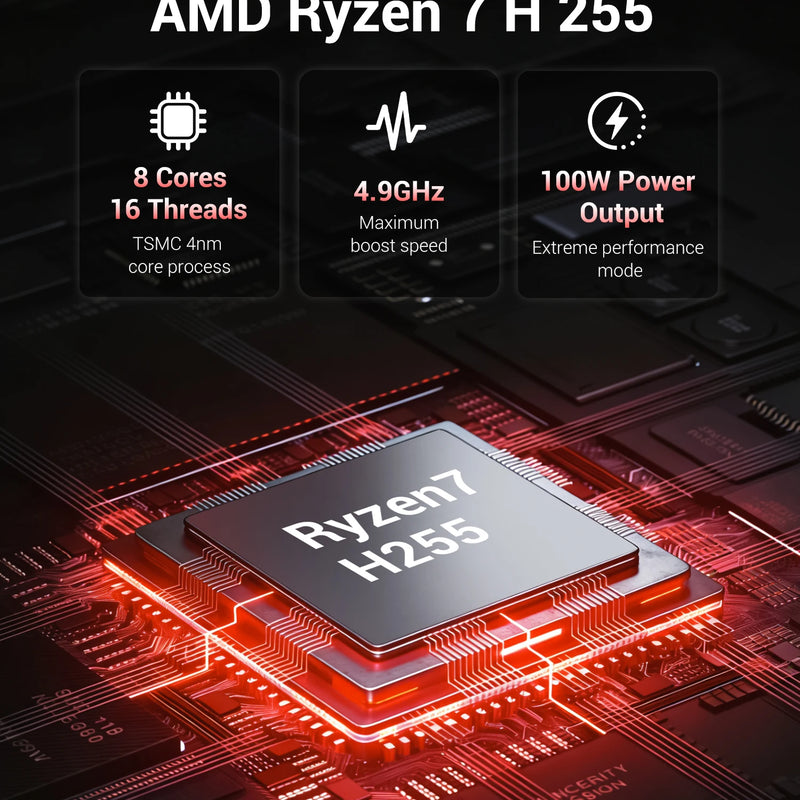 FIREBAT Huan 16 Pro AMD Ryzen 7 H 255 RTX 5060 DDR5 16GB RAM 512GB SSD WiFi6 BT5.3 16inch 2.5K 240Hz Screen gaming laptop