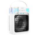 Desktop Water Cooled Air Conditioner Cooling Fan USB Powered Silent Mist Fan With Strong Wind Output Mini Desktop Cooler For