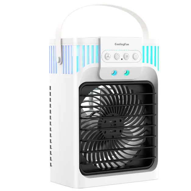 Desktop Water Cooled Air Conditioner Cooling Fan USB Powered Silent Mist Fan With Strong Wind Output Mini Desktop Cooler For
