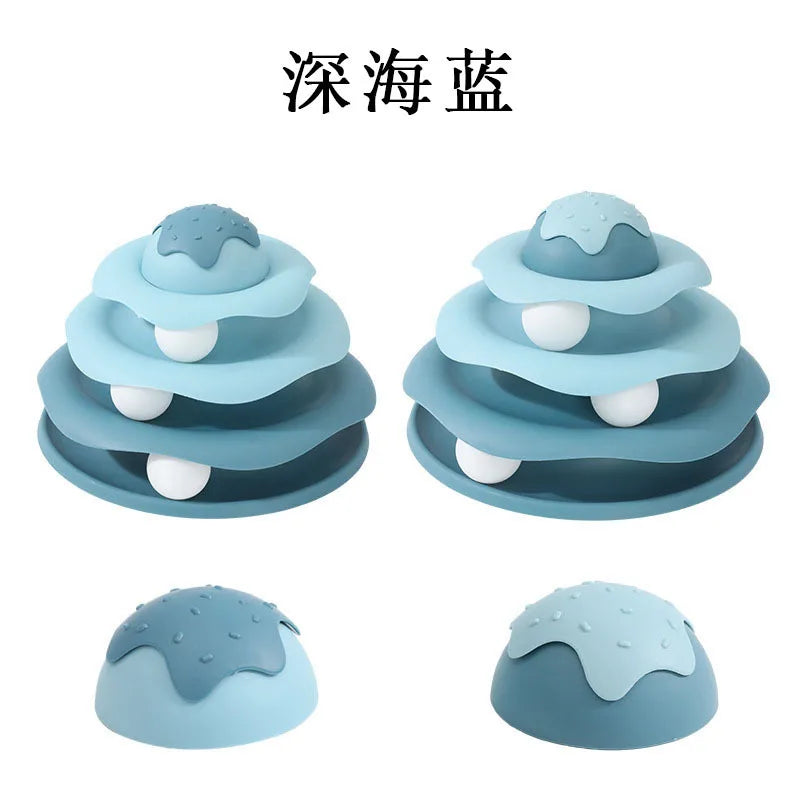 Popular Turntable Toys Cat Toys Little Bee Tumbler Cat Teasing Artifact Turntable