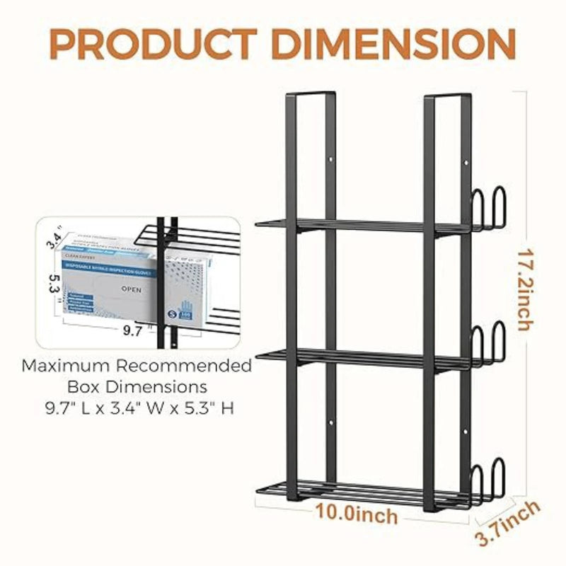 Wall - Mounted Storage Rack Space - Saving Three - Tier - Organizer Narrow Slim for Labs, Kitchens - View 3 | SAMAG