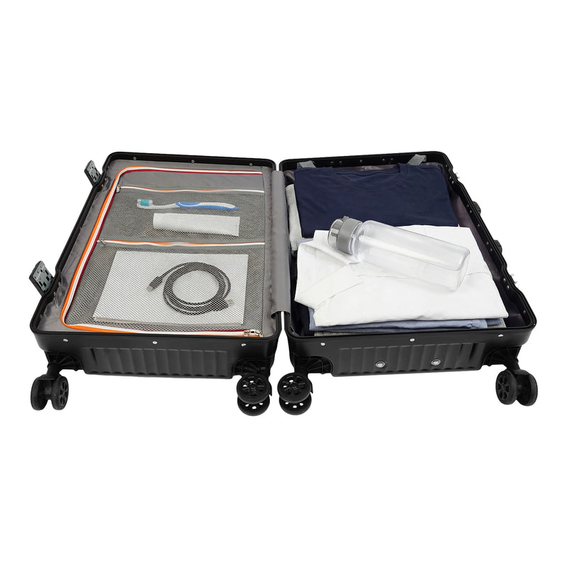 Top Opening Rolling Travel Suitcases, with Spinner Wheels & TSA Lock (Back), PC Hard Shell Suitcase, Large Expandable Checked Luggage