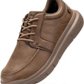 FitVille Wide Slip On Shoes For Men'S Lightweight Casual Dress Oxfords Shoes Business Walking Sneakers With Arch Support