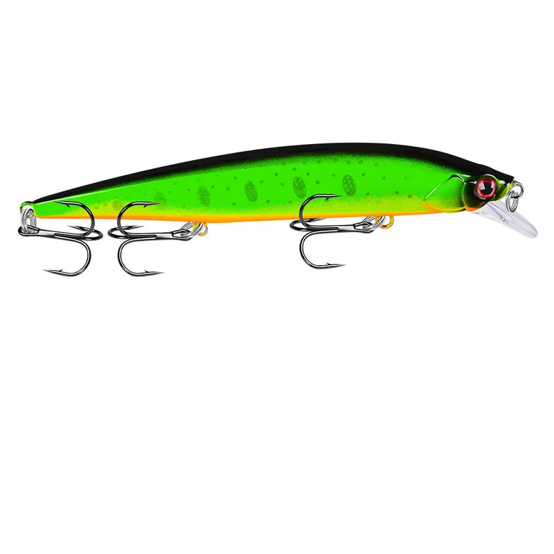 14cm 18.5g 3D Bionic Minnow Fishing Lure Hard Bait with 3 | SAMAG