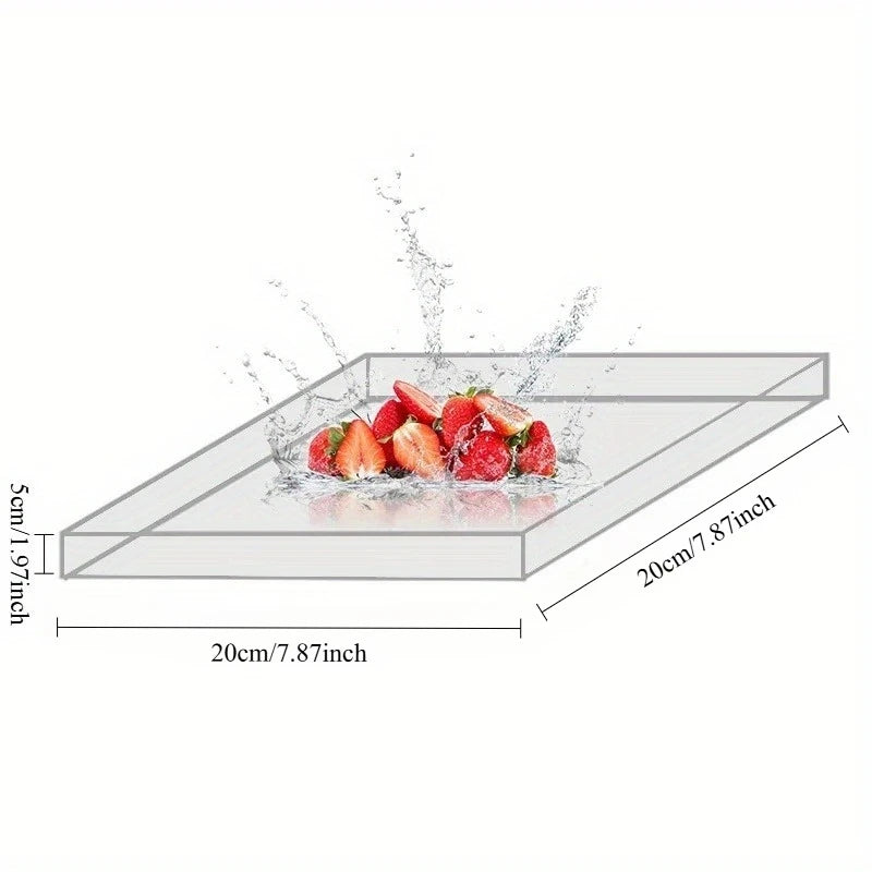 High Transparent 5mm Acrylic Water Tank Shallow Sink Photo Studio Kit Tabletop Shooting Props Cosmetics Storage Tray Background