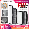 AMBITFUL Rectangle Softbox BW/FW 60*90/35*160cm Professional Soft Box Photography Light Effect Kit Matt Box With Honeycomb Grid