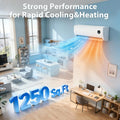 18000 BTU Mini Split Ac/Heating System, Ductless Mini Split Air Conditioner Inverter with with Heat Pump, Quiet, Custom