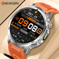 MEVADEN 1.85 inch Steel Smart Watch Men Bluetooth Call Smartwatch Sports Flashlight 1000mAh Health Monitor Watch for Male MD60