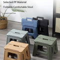Folding Step Stool Strong Load-bearing Heavy-Duty Chair Travel Use Compact Collapsible Chair with Handle Camping Supplies