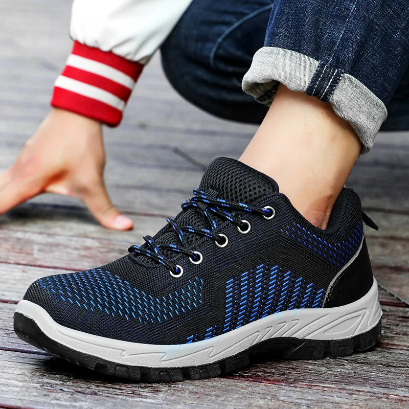 Work shoes for men, anti-shatter, anti-stab, anti-static, solid sole, all-season model