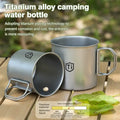 Titanium Purification Water Cup, Anti-Mold Antibacterial Drinking Mug with Lid, for Home Outdoor Beer Coffee Cold Drinks