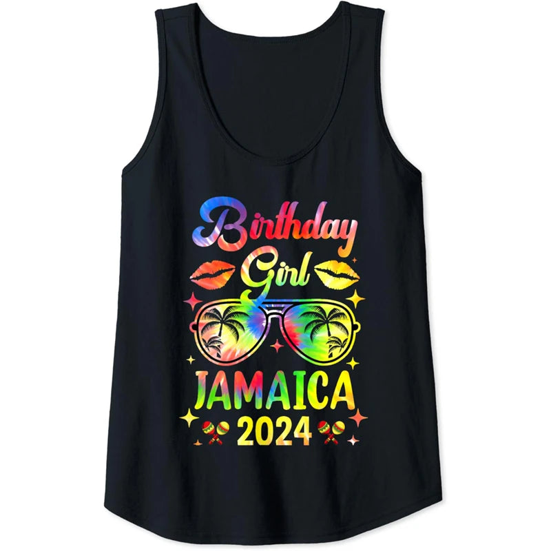 New Design 2024 Jamaica Flag Tank Top For Men Summer Sleeveless T-Shirt Cool 3d Print Jamaican Flags Graphic Vest Street Tees