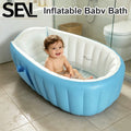 Inflatable Bathtub Pool for Baby 0-6 Months, Portable Blow Up Tub with Non-slip Base & Sitting Support for Toddler Bathing