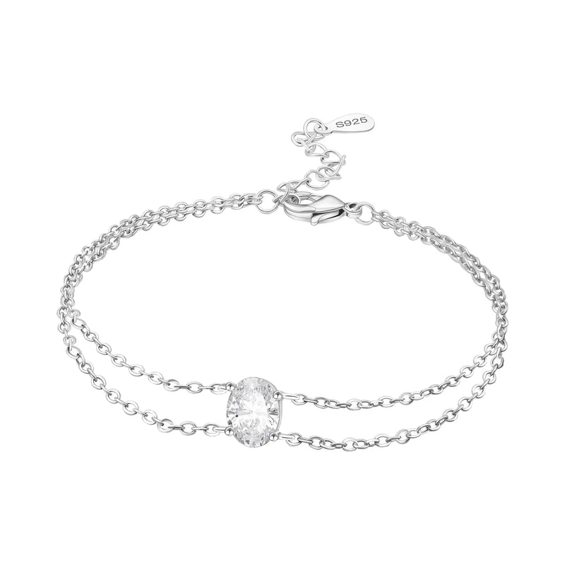 Original 925 Sterling Silver Zirconia Tennis Chain Bracelet for Women Adjustable Gold Color Hot Sale Ideal Birthday Party Gifts