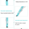 3D Pen Drawing Printing Pen With LCD Screen Compatible PLA Filament Toys Safe Paiting for Children DIY Christmas Birthday Gift