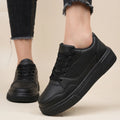 Unisex Black Skateboard Shoes Platform Lightweight | SAMAG