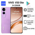 Vivo V50 Lite 5G Global Edition Smartphone 2026 Latest Model 6.77-inch 120Hz AMOLED Display 6500mAh Battery 8+256GB Smartphone