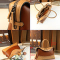 Cross-border contrasting splicing Boston handbag women's fashionable new retro women's large-capacity pillow bag
