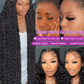 Water Wave 13x4 13x6 Lace Front Wigs Human Hair 250 Density Transparent Curly Wave Lace Front Wig 40 44 Inch Deep Wave For Women