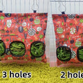 Hay Bag Hanging Pouch Feeder Holder Feeding Dispenser Container for Rabbit Guinea Pig Small Animals Pet Bunny Cage Accessories