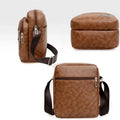 Men's PU Leather Crossbody Shoulder Bags High quality Tote Fashion Business Man Messenger Bag  Leather Bags fanny pack