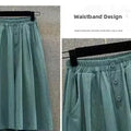 Summer Loose Fit plus Size Women's Pants Thin Seven-Foot-Length High Waist Trousers Cover Hip Korean Sle Casual Faion