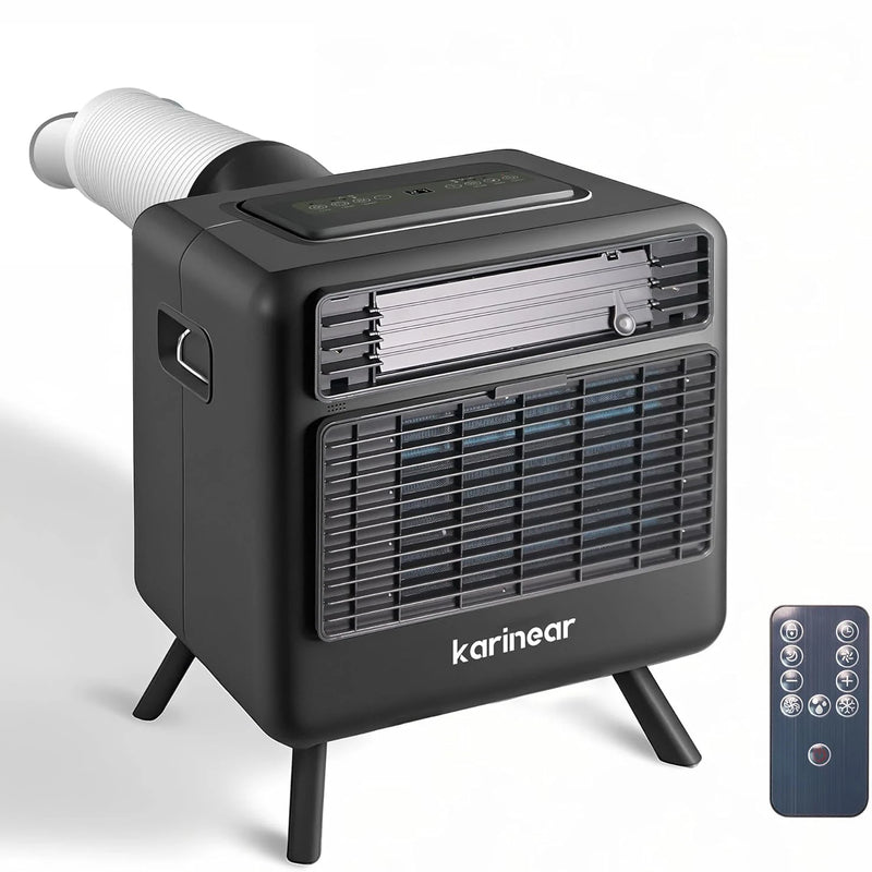Portable Air Conditioner for Camping, 3300BTU, 436W AC Unit Fast Cooling Down to 60°F, Tent,3 Cooling Modes, 24 Hour Timer(Grey)