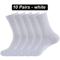 10Pairs Men's Pure Cotton Socks Autumn winter Black White | SAMAG