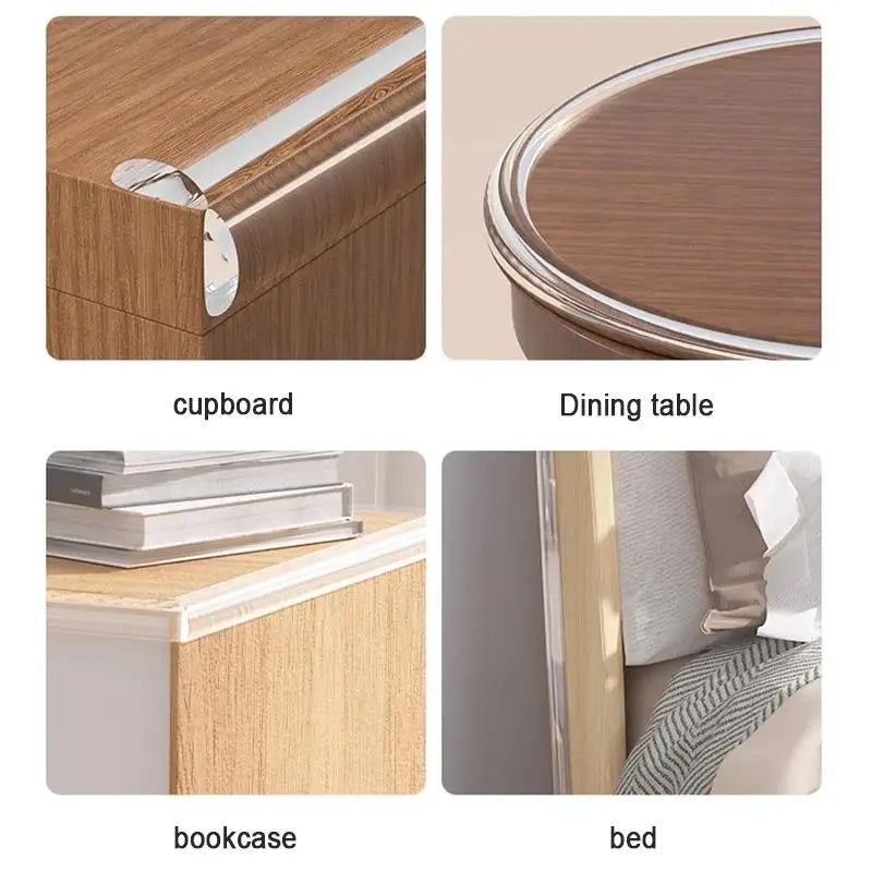 1/3/5M Table Edge Guard Protector Transparent Baby Protection Strip Self Adhesive Kids Collision Proof Soft Bumper Baby Safety