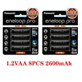 Genuine Panasonic Eneloop Pro AA 2600mAh 1.2V Ni-MH Pre-Charged Rechargeable Batteries for Camera Flashlight Toys
