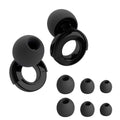 Quiet Ear Plugs for Noise Reduction – Super Soft, Reusable Hearing Protection for Sleep,Swim, Work 8 Ear Tips in XS/S/M/L