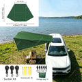 Car Side Awning Butterfly Tarp with Silver Coating | SAMAG