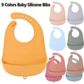 Baby Bib Adjustable Waterproof Bibs Babies Soft Edible Silicone Newborn Saliva Dripping Towel Drooling Children Scarf BPA Free