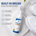 White Shoe Foam Cleaner with Brush Head – No-Water, No-Rinse, Removes Dirt, Dust & Grease from White Sneakers