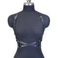 Women Fashion PU Leather Harness Waist Belt Punk Studded Decorative Harness Straps Suspenders Gothic Clothing Accessorie