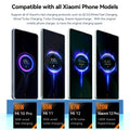 6A 120W EU Fast USB Wall Charger For Xiaomi 11 12 13 14 15 Ultra Redmi Note 11T 12 13 POCO F6 X5 Pro Type C Turbo Charging Cable