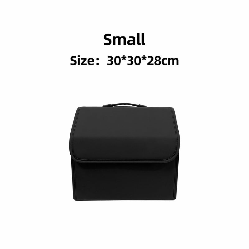 Car Trunk Organizer Box Large Capacity Auto Multiuse Tools Storage Bag Stowing Tidying Leather Folding for Car Trunk Storage Box