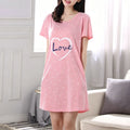 Women Large Size Pajamas Short-Sleeved Nightgown Cartoon | SAMAG