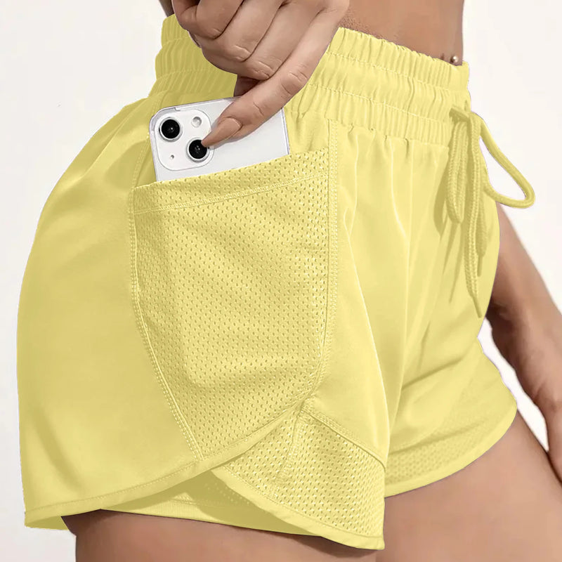 Women's Running Shorts, High Waisted Quick Dry Athletic - View 12 | SAMAG