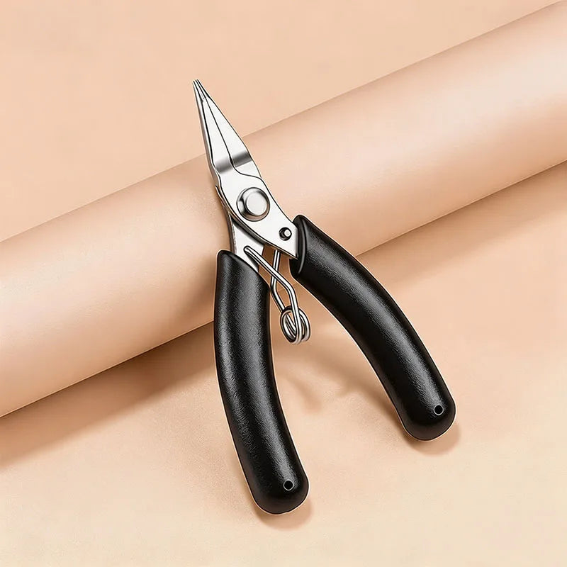 Stainless Steel Mini Needle Nose Pliers Curved Nose Pliers Jewelry Making Hand Tool Pliers for DIY Bracelet Jewelry Making Tools