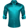 Solid Satin Shirts for Men Sage Green Black Yellow Red | SAMAG