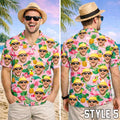 Custom Face Hawaiian Shirt, Funny Summer Beach | SAMAG
