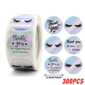 100 - Rainbow Laser Thank You Stickers 1inch Small - View 10 | SAMAG