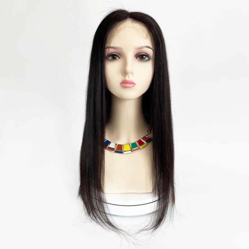 4x4inch Lace Front Human Hair Topper HD Lace Wefted Topper with Adjustable Elastic Band Virgin European Hair Women Hairpieces