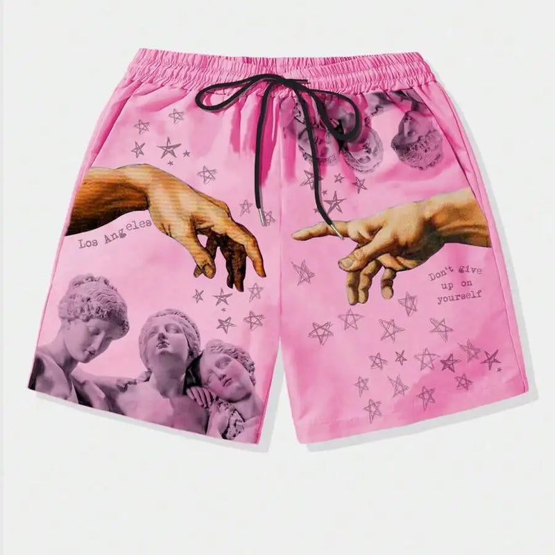 New Men's Summer Shorts Loose Luxury 3D Printing Casual | SAMAG