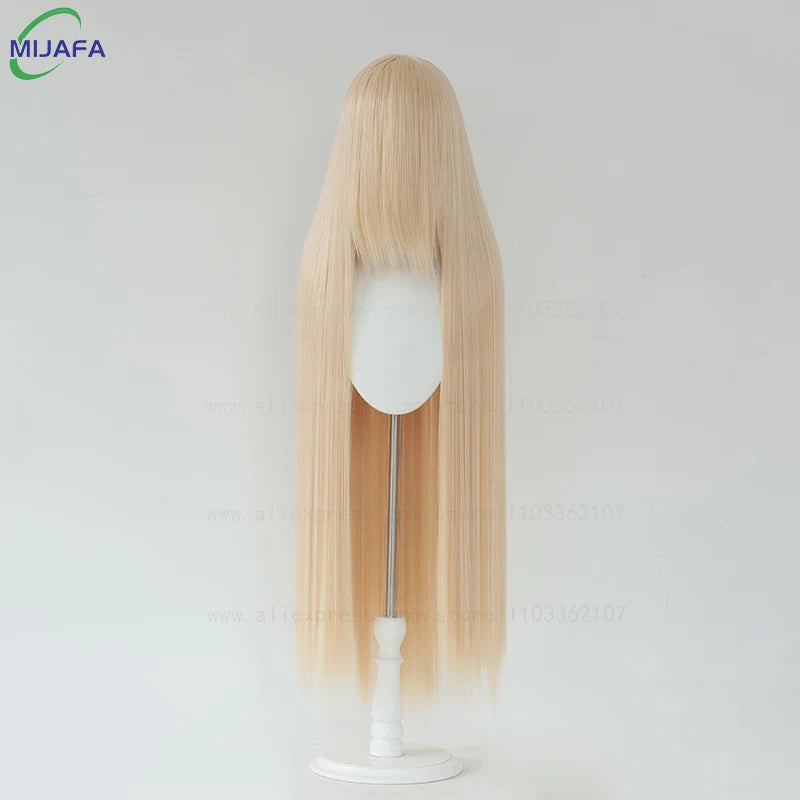 Very High Quality 600g 68 Colors 40 Inch 100cm Long Straight Cosplay Wig With Bangs Heat Resistant Hair Anime Wigs + Wig Cap