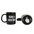 Vertical Middle Finger Cup Creative Mug Anime Films and Television Products Funny Ceramic Coffee Breakfast Cup Christmas Gift