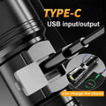 Powerful Rechargeable LED Flashlights High Power Tactical Flashlight Telescopic Zoom Torch Lamp Self Defense Camping Lantern