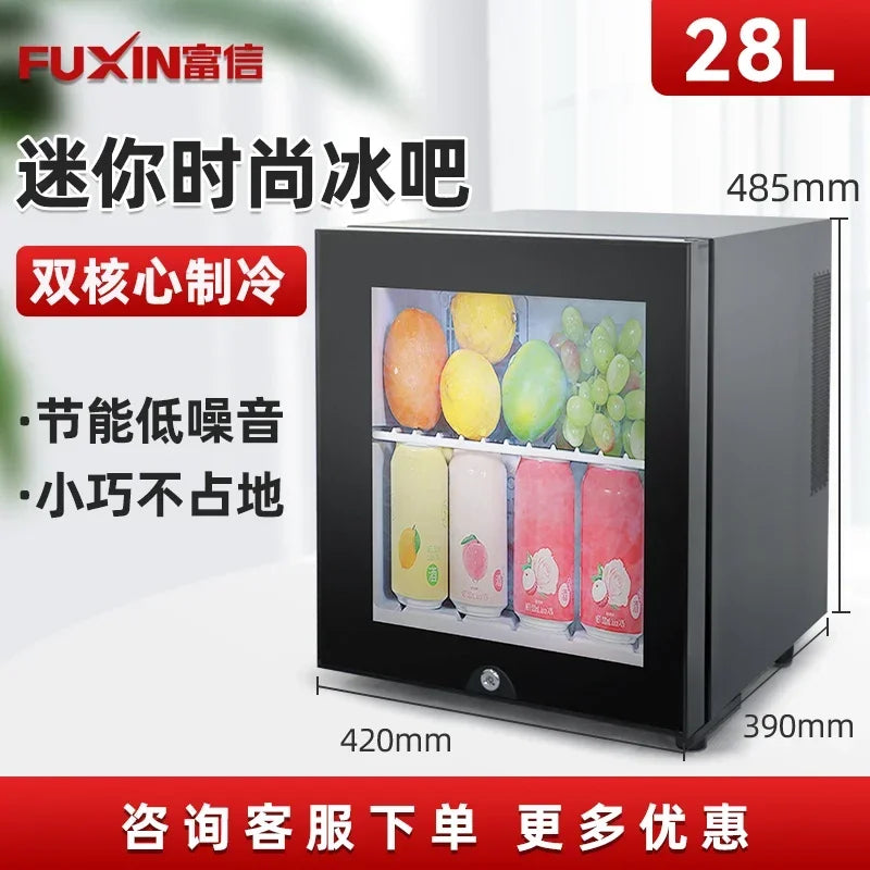 Mini Refrigerator Household Bedroom Dorm Mini Office Ice Bar Single Door Fresh-Keeping Refrigerated